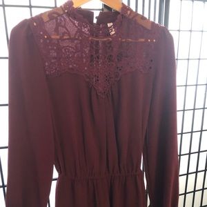 Burgundy women’s Romper